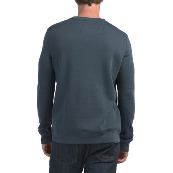 NAUTICA Blue Core Fleece Crew Neck Sweatshirt - Picture 2 of 2